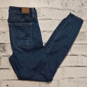 American Eagle Skinny Jeans Women’s Size 8 Regular Blue Stretch Denim
